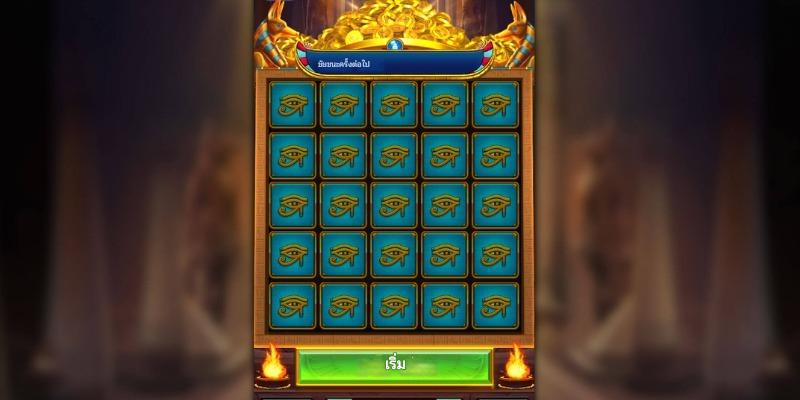 สัญลักษณ์เกมสล็อตเรียงบนรีลหลายแถว