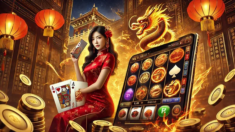 หน้าจอเกมสล็อตพร้อมสัญลักษณ์ฟรีสปิน